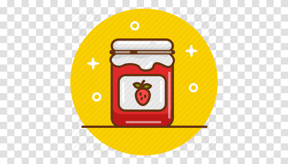 Confiture Jam Jar Marmelade Strawberry Strawberry Jam Icon, Label, Angry Birds, Bomb Transparent Png