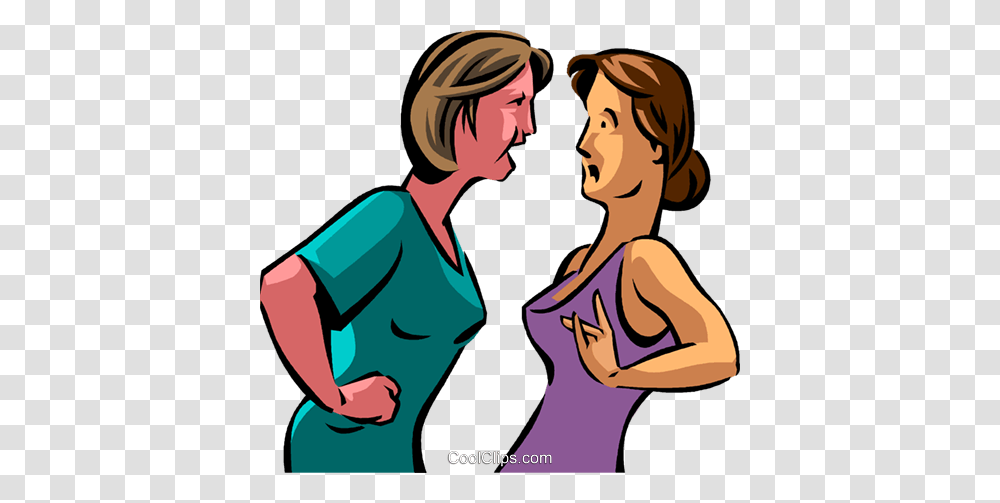 Conflict Royalty Free Vector Clip Art Illustration, Person, Female, Fitness, Working Out Transparent Png