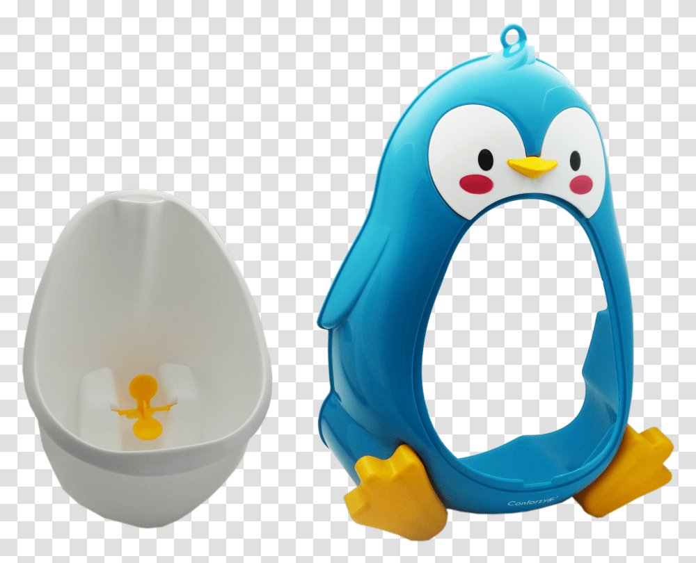 Conforzy Penguin Standing Potty Training Urinal For Adlie Penguin, Tub, Inflatable, Plastic Transparent Png