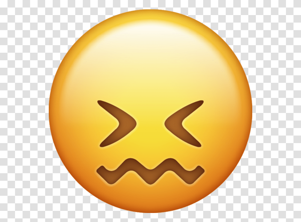 Confounded Emoji Background Sad Emoji, Balloon, Logo, Trademark Transparent Png