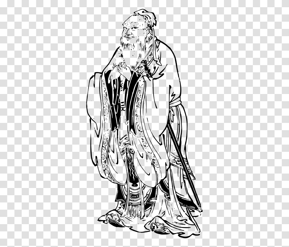 Confucius Confucius, Gray, World Of Warcraft Transparent Png