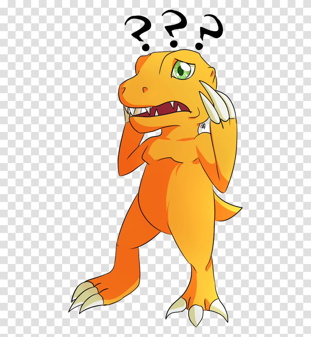 Confused Agumon, Person, Human, Modern Art Transparent Png
