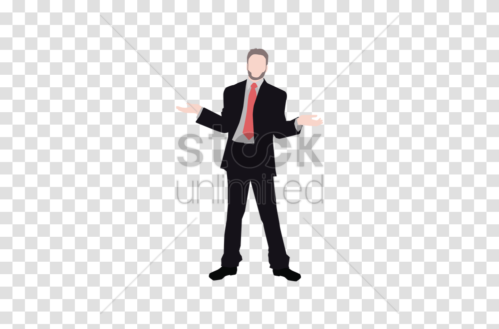 Confused Businessman Vector Image, Performer, Person, Human, Magician Transparent Png
