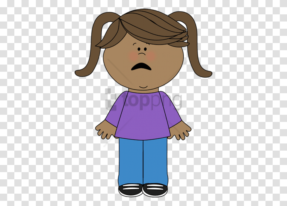 Confused Clipart Clip Art Girl Walking, Apparel, Toy, Doll Transparent Png
