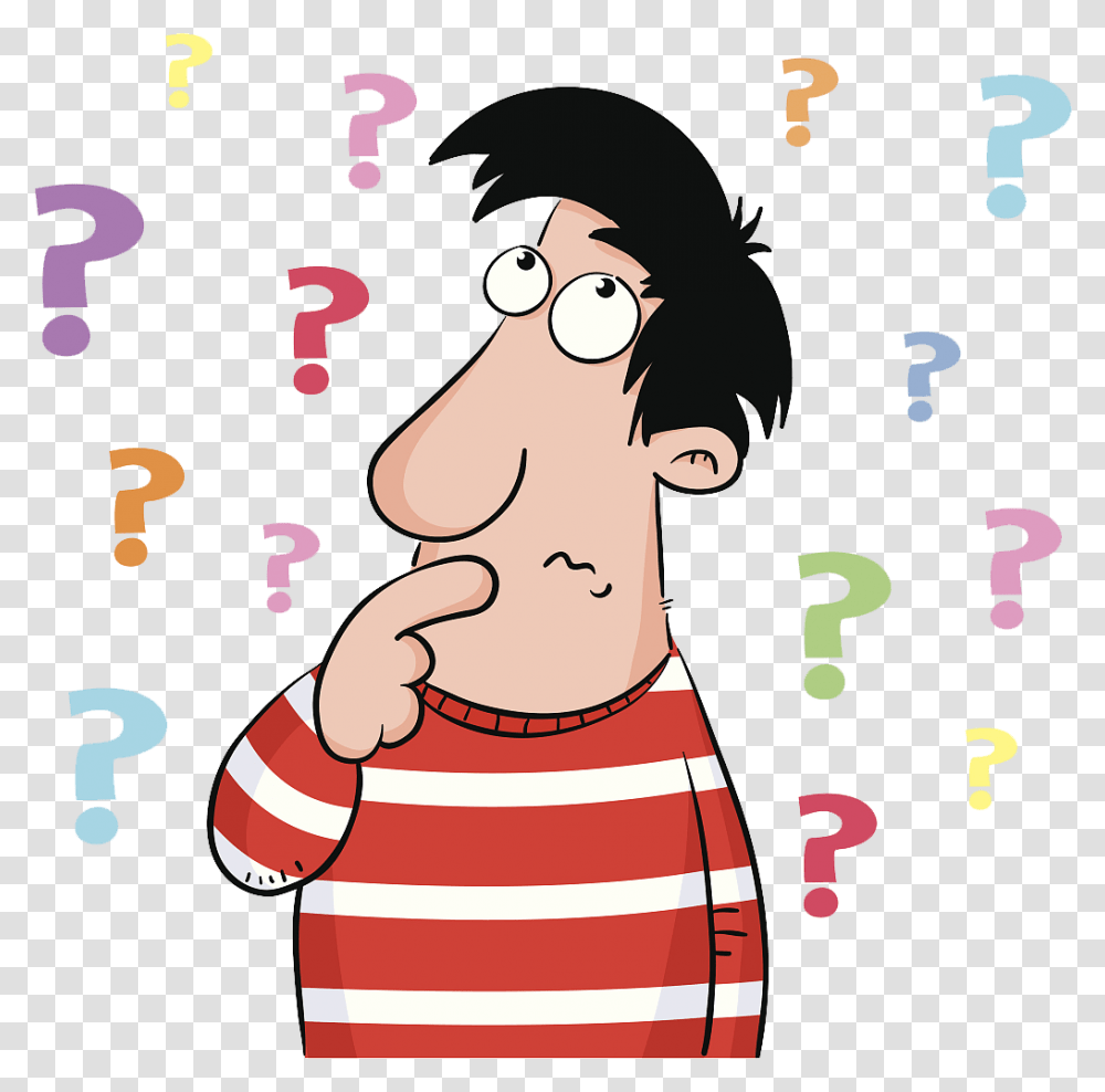 Confused Clipart, Number, Word Transparent Png