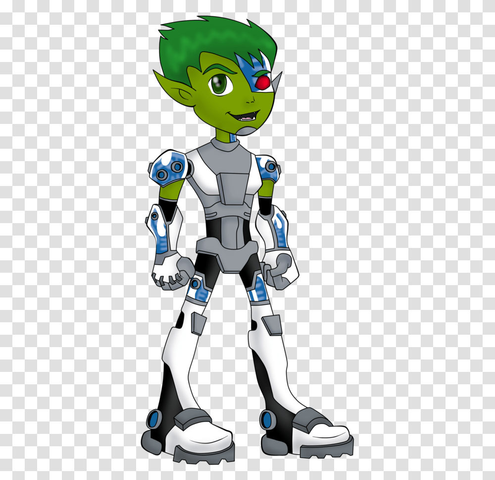 Confused Clipart Wondering Boy Cyborg Amp Beast Boy, Robot, Person, Human, Toy Transparent Png