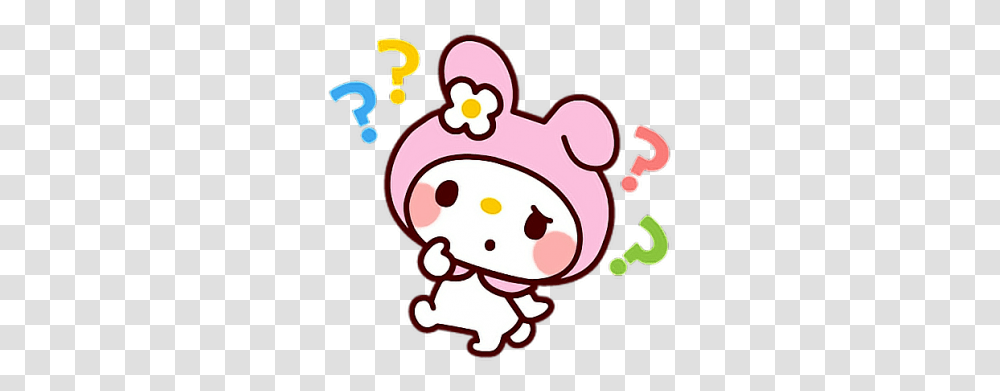 Confused Confused Sticker Cute, Poster, Advertisement, Cupid, Elf Transparent Png