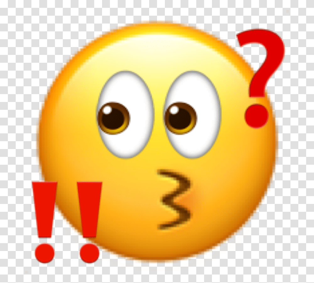 Confused Emoji What Sticker By Zainab Hussain Smiley, Outdoors, Plant, Balloon, Graphics Transparent Png
