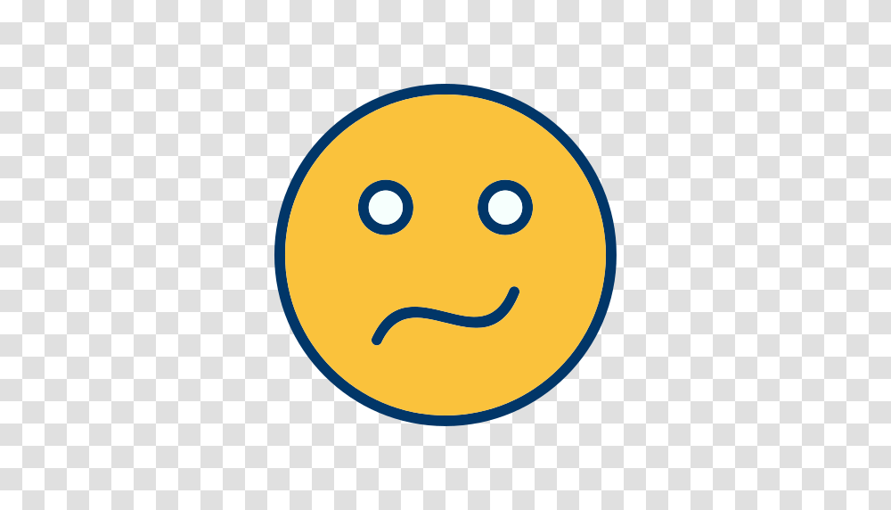Confused Emoticon Face Smiley Icon Free Of Emoticons Filled Two, Outdoors, Logo, Trademark Transparent Png