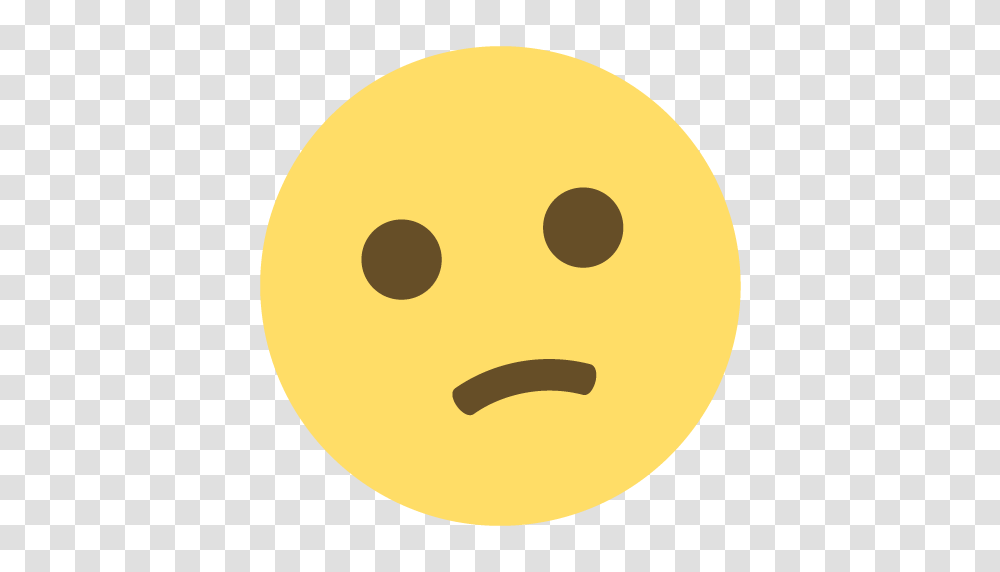 Confused Face Emoji Emoticon Vector Icon Free Download Vector, Pac Man, Label, Tennis Ball Transparent Png