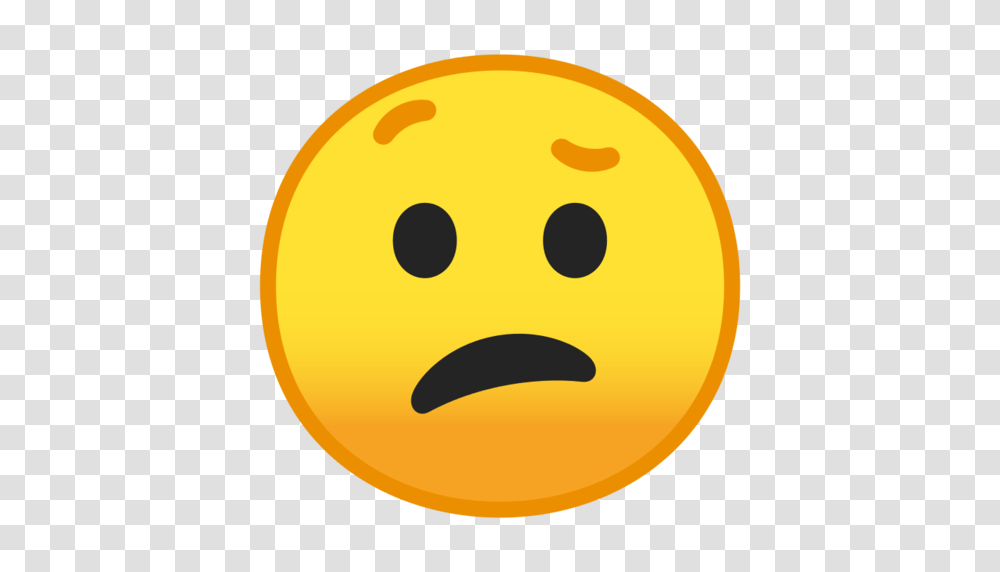 Confused Face Emoji, Outdoors, Pac Man, Halloween, Label Transparent Png