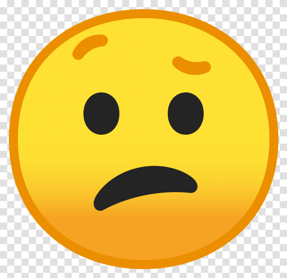 Confused Face Icon Confused Emoji Face, Pac Man, Halloween Transparent Png