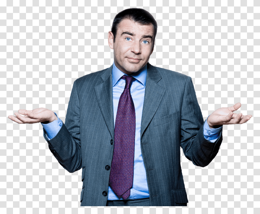 Confused Man Vector, Tie, Accessories, Apparel Transparent Png