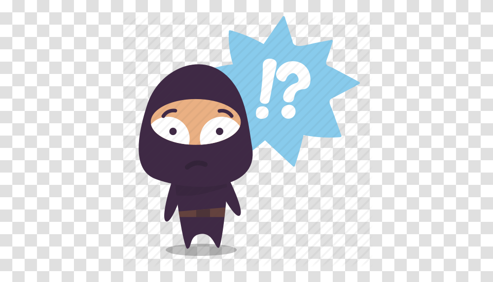 Confused Ninja Question Mark Icon, Outdoors Transparent Png