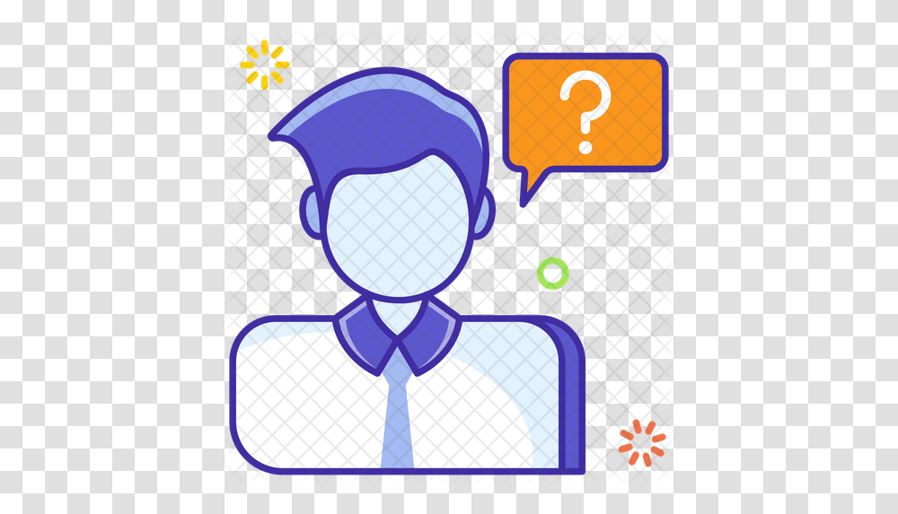 Confused Person Icon Louvre, Security, Text, Clothing, Apparel Transparent Png