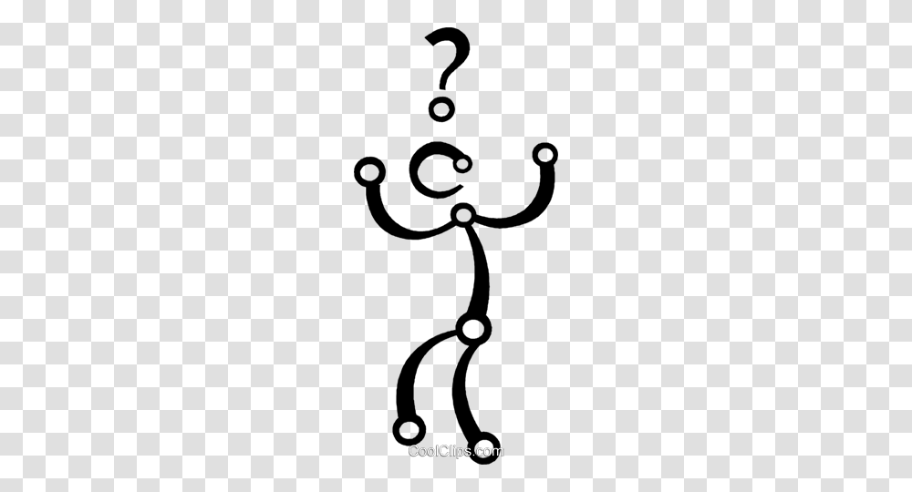 Confused Person Royalty Free Vector Clip Art Illustration, Hook, Anchor Transparent Png