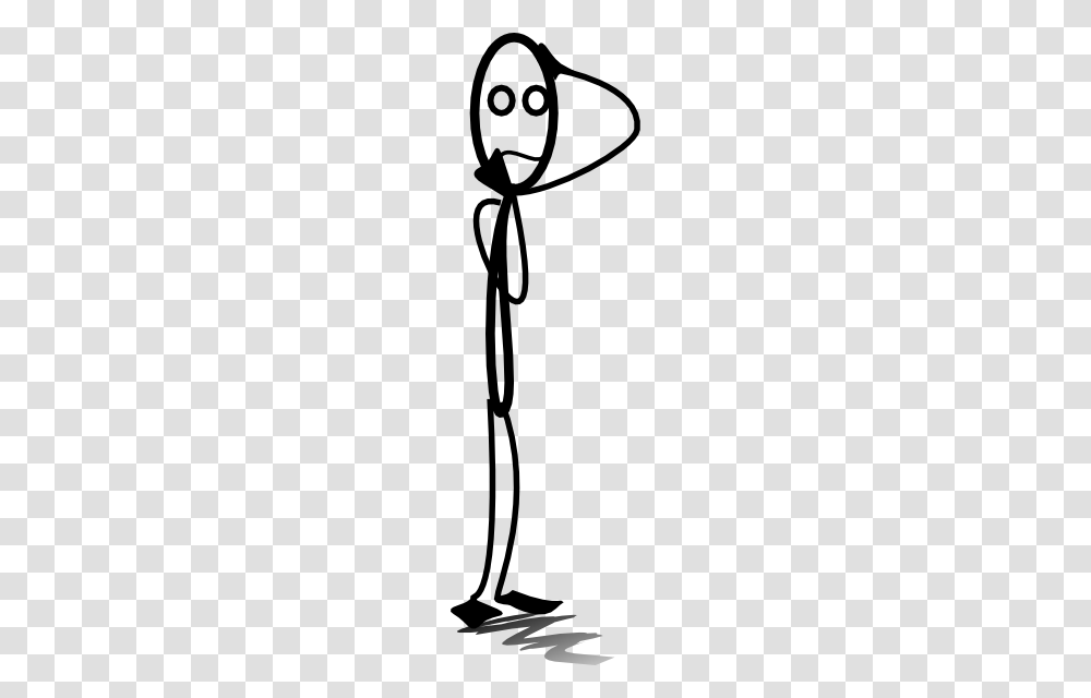 Confused Stick Figure Gallery Images, Bow, Musical Instrument, Leisure Activities, Silhouette Transparent Png