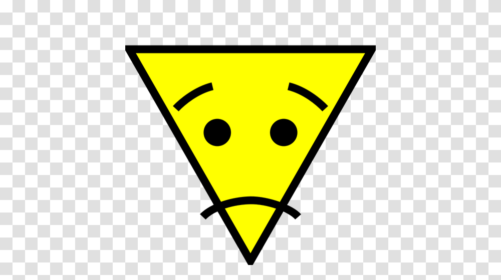 Confused Triangle Face Icon Vector Image, Cone, Star Symbol Transparent Png