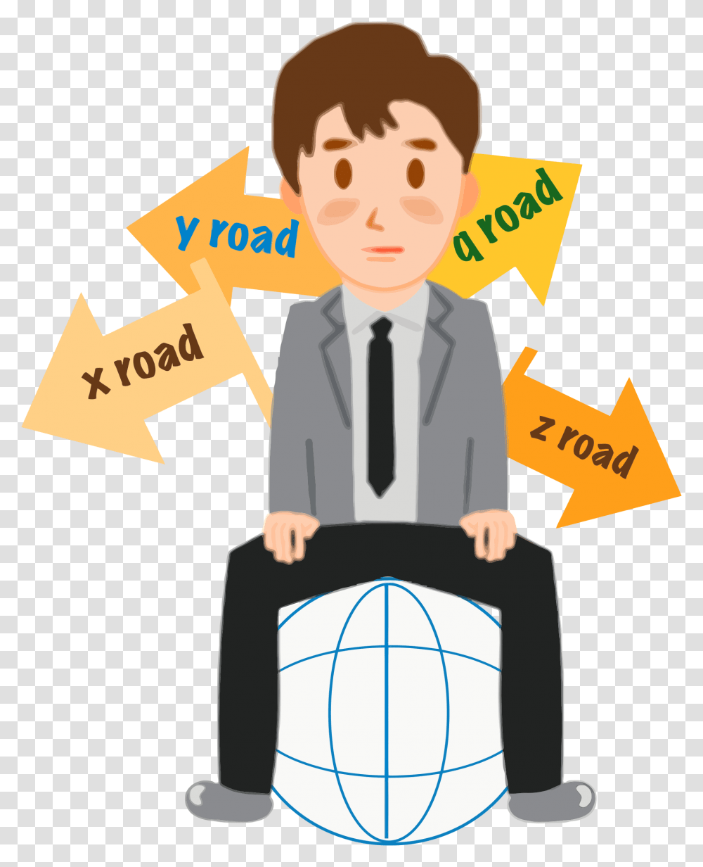 Confusion Crossroads Icons Confused Icon, Tie, Accessories, Person Transparent Png