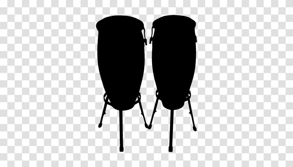 Congas Musical Instrument Silhouette, Gray, World Of Warcraft Transparent Png