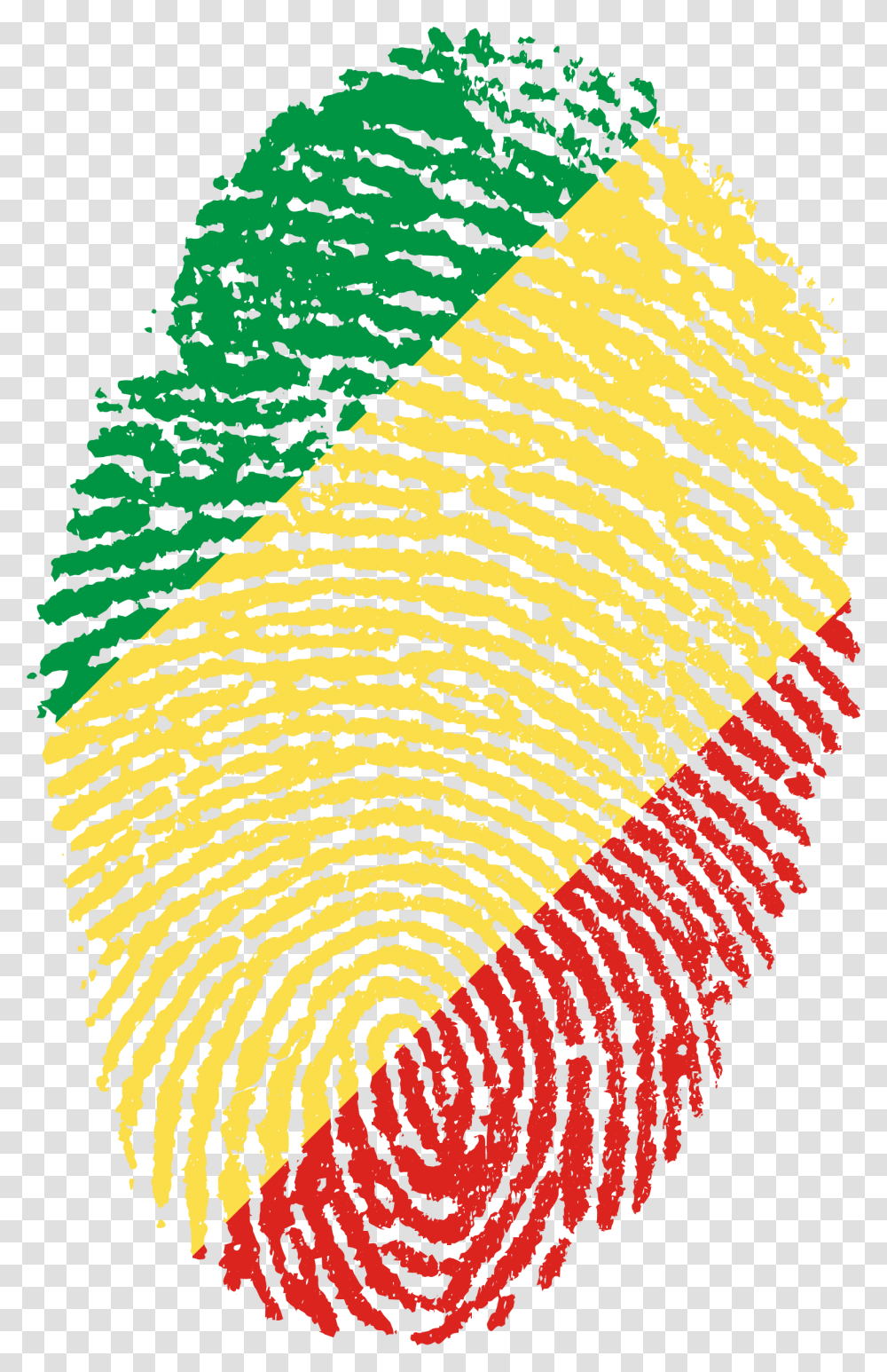 Congo Flag Fingerprint Country Country Fingerprint, Rug, Pattern, Spiral Transparent Png