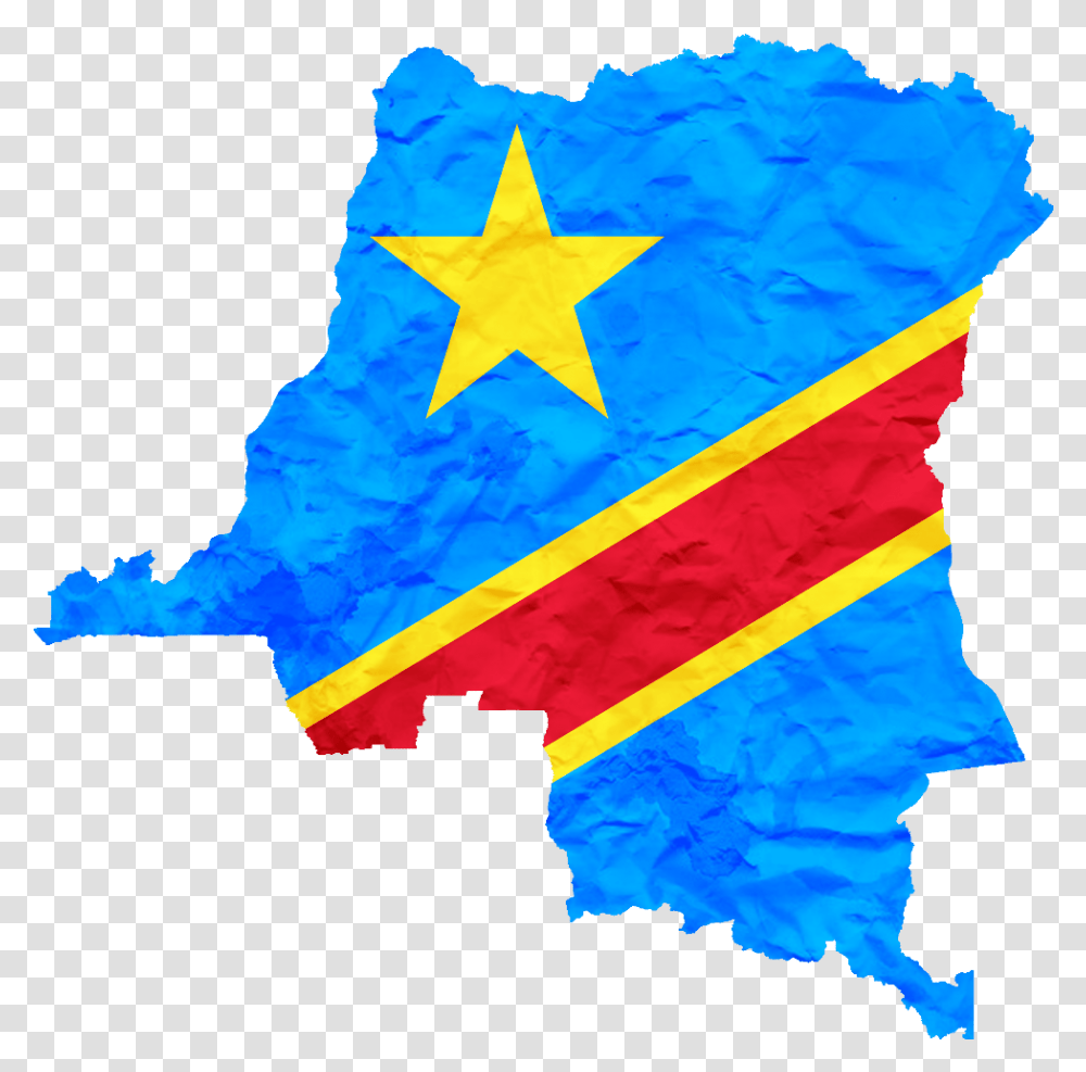 Congo Flag On Country, Star Symbol, Plot, Diagram Transparent Png
