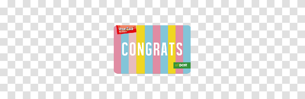 Congrats Gift Card, Word, Sweets, Food Transparent Png