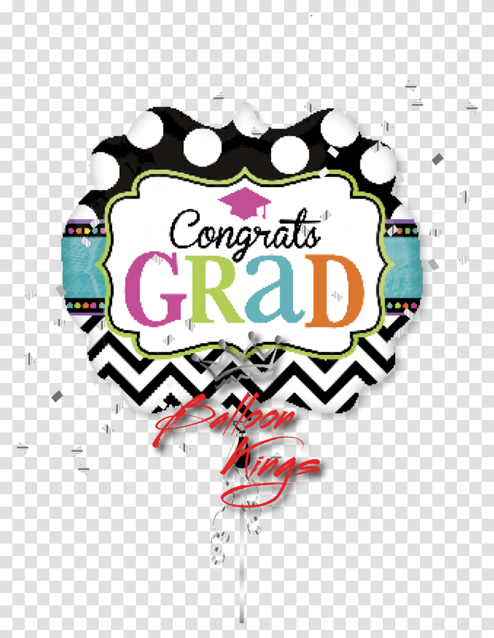 Congrats Grad Chevron Marquee Graduation Party Clip Art, Label, Paper Transparent Png