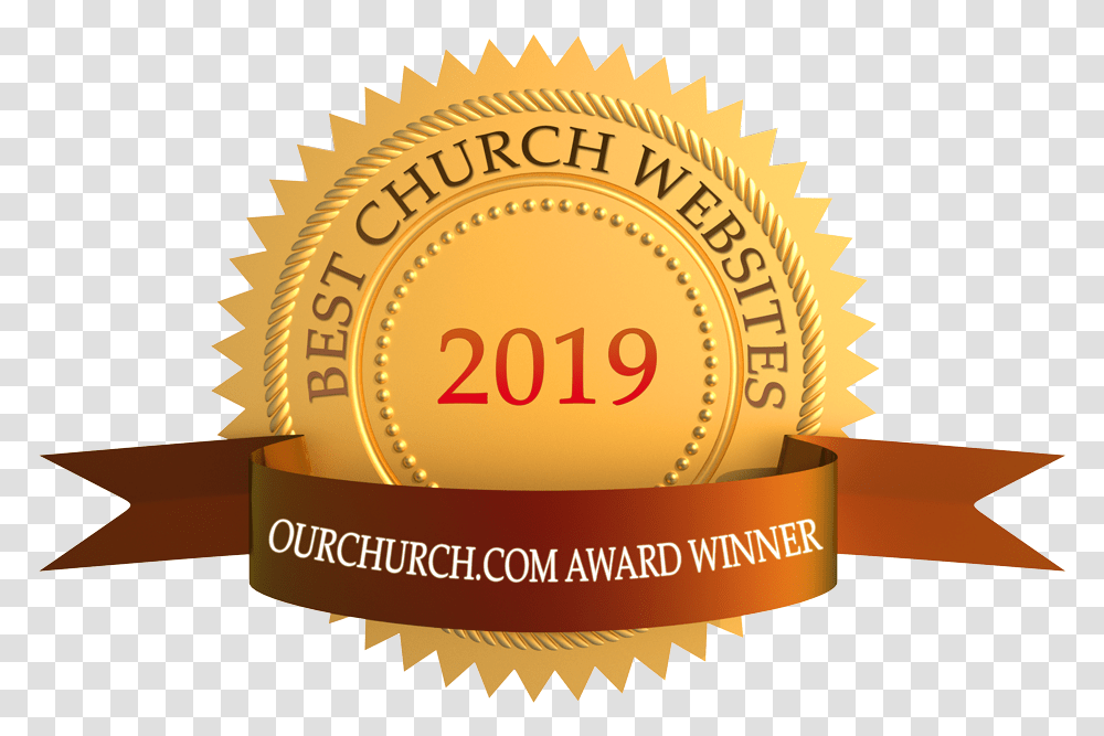 Congrats Harvest Of Praise Church Of God Rochester Best Website Award 2018, Label, Gold, Outdoors Transparent Png