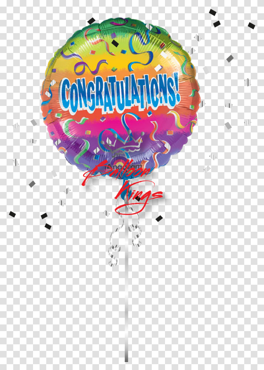 Congrats Rainbow Congrats Balloon, Paper, Poster Transparent Png
