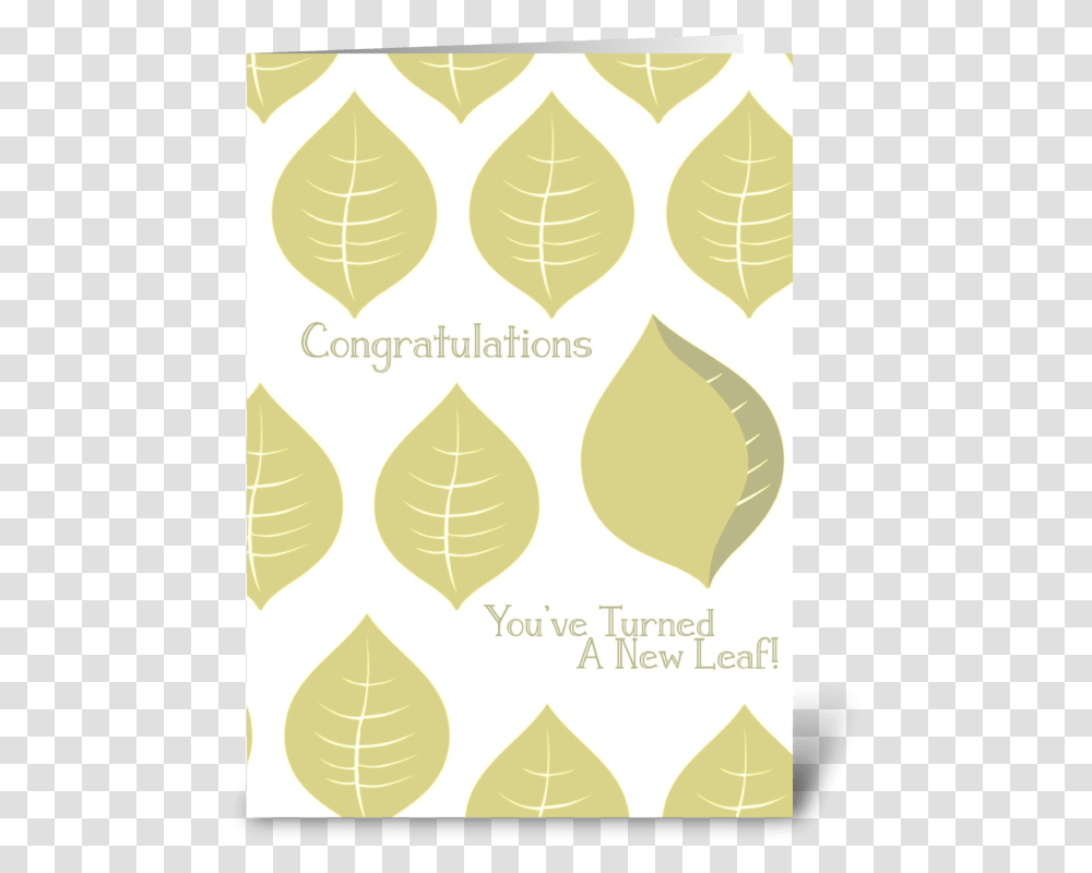 Congrats You Turned A New Leaf Greeting Card Graphic Design, Plant, Root, Jar, Pottery Transparent Png