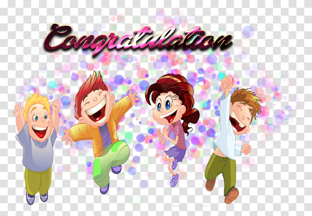 Congratulation Photo Background Zumba Kids, Paper, Confetti Transparent Png