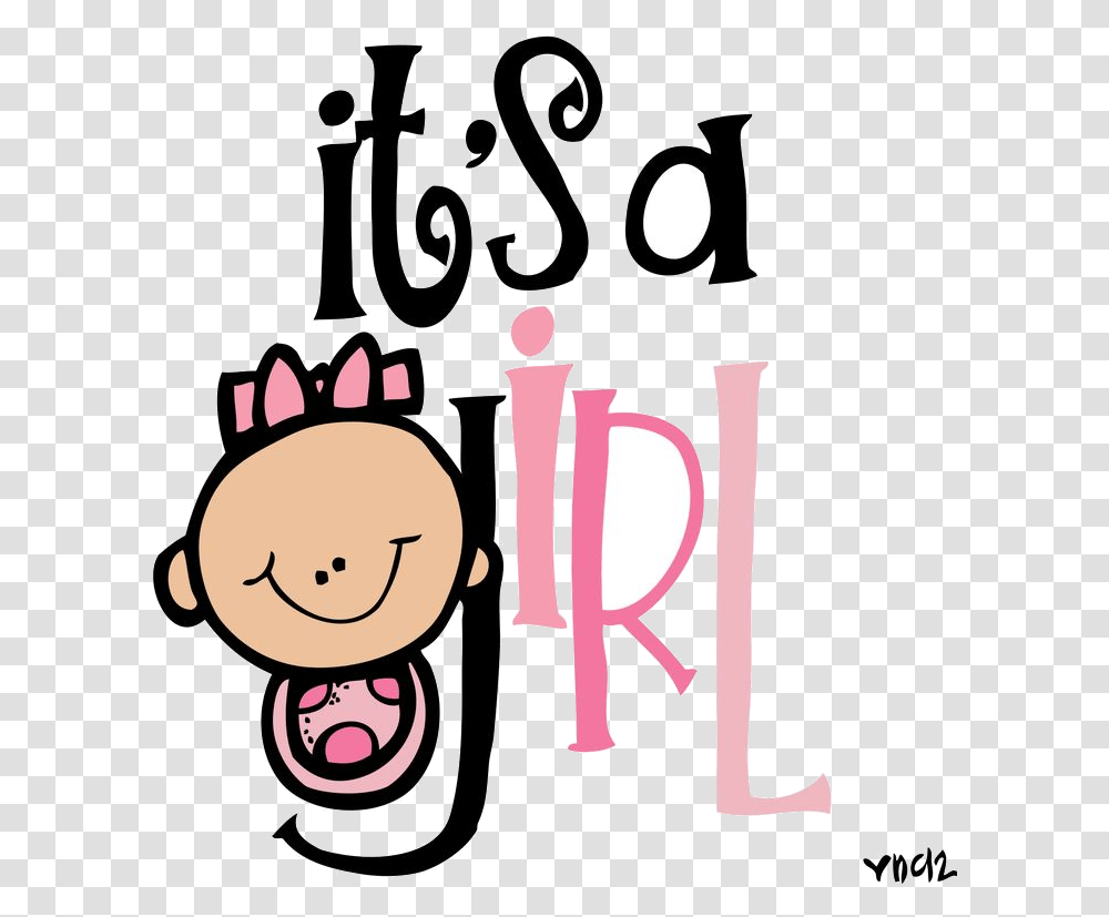 Congratulations Clipart Baby Girl Graphics Illustrations Its A Girl Clipart, Label, Alphabet, Leisure Activities Transparent Png