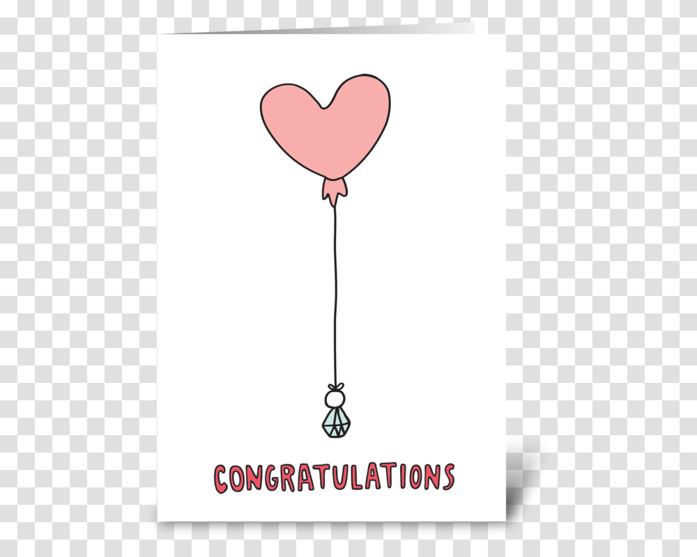 Congratulations Heart Balloon Greeting Card Heart Transparent Png