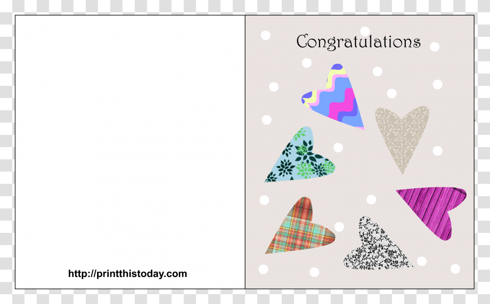 Congratulations Printable Card, Triangle, Rug, Cone Transparent Png