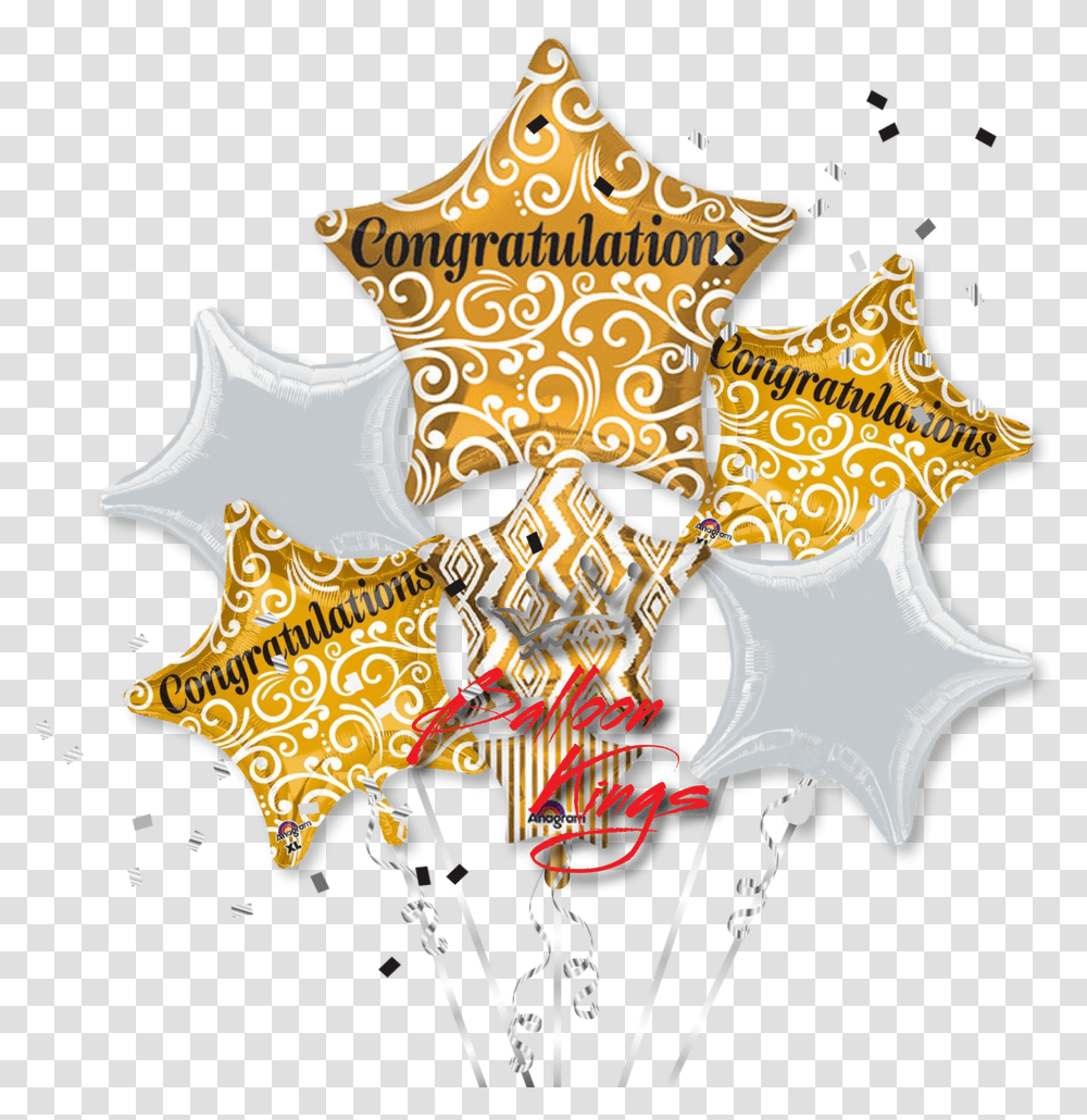 Congratulations Stacked Stars Bouquet Illustration, Ornament, Leaf, Plant Transparent Png