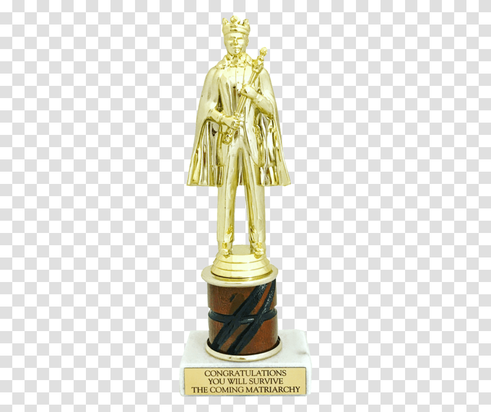 Congratulations You Will Survive The Coming Matriarchy Pageant Trophies For Men, Gold, Trophy, Person, Human Transparent Png