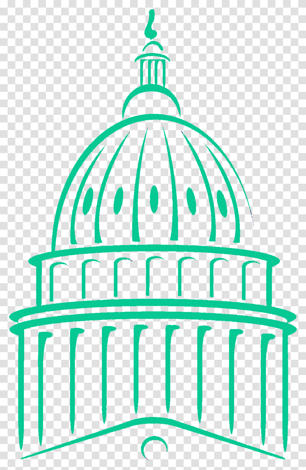 Congress Clipart Dome Capitol Building Madison Capitol Building Outline, Logo, Number Transparent Png