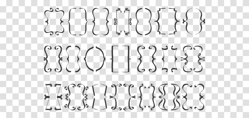 Conjunto De Iconos De Soporte Brackets, Alphabet, Number Transparent Png