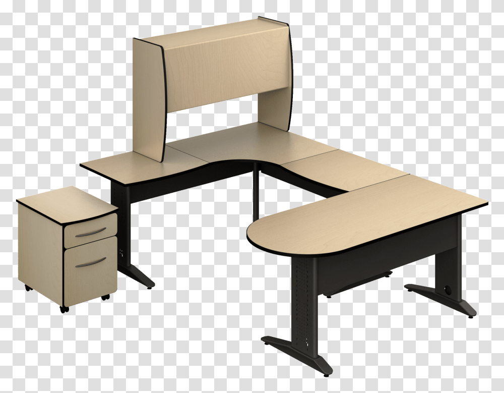 Conjunto Ejecutivo Diagonal Computer Desk, Furniture, Table, Chair, Tabletop Transparent Png