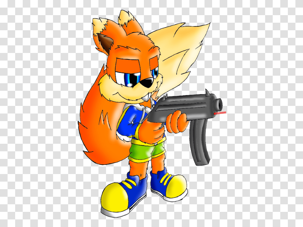 Conker The Squirrel From Conker S Bad Fur Day Conkers Conker The Squirrel Oc, Weapon, Weaponry, Person, Human Transparent Png
