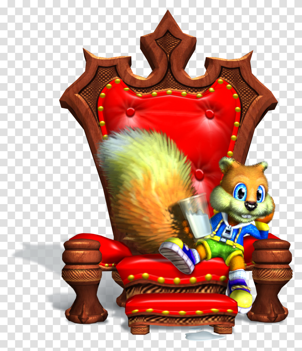 Conker's Bad Fur Day Wallpaper Hd, Furniture, Toy, Chair, Couch Transparent Png