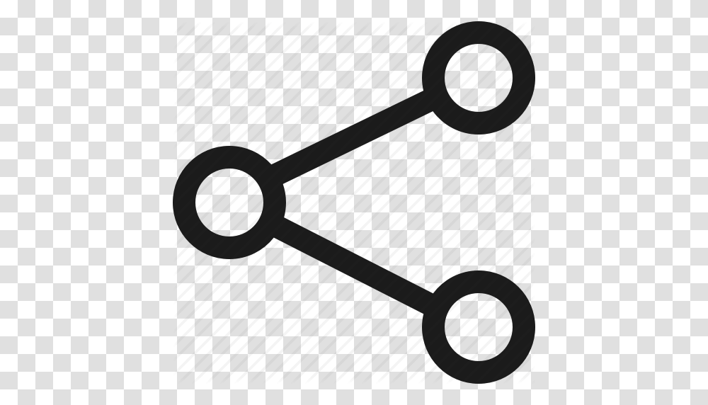 Connect Connection Data Link Network Share Sharing Icon, Weapon, Weaponry, Blade, Scissors Transparent Png