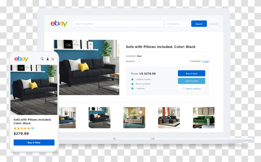 Connect Ebay With Your Online Store Bigcommerce Web, File, Webpage, Furniture, Text Transparent Png