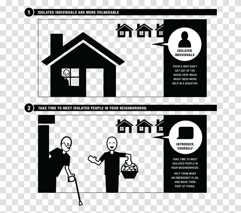 Connect With An Isolated Individual In Your Neighborhood Evacuate The Place, Poster, Advertisement, Flyer Transparent Png