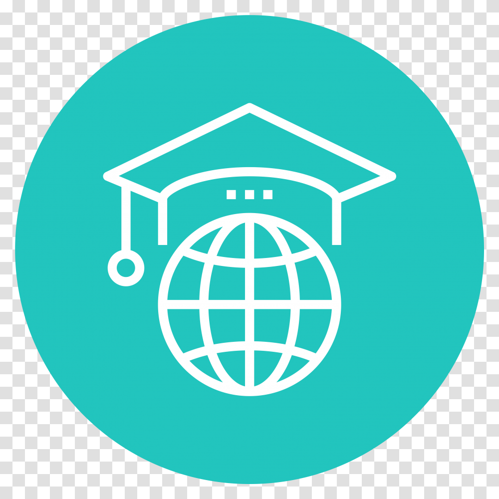 Connected Campus Through University Edi Passport Black Background, Logo, Symbol, Trademark, Sphere Transparent Png