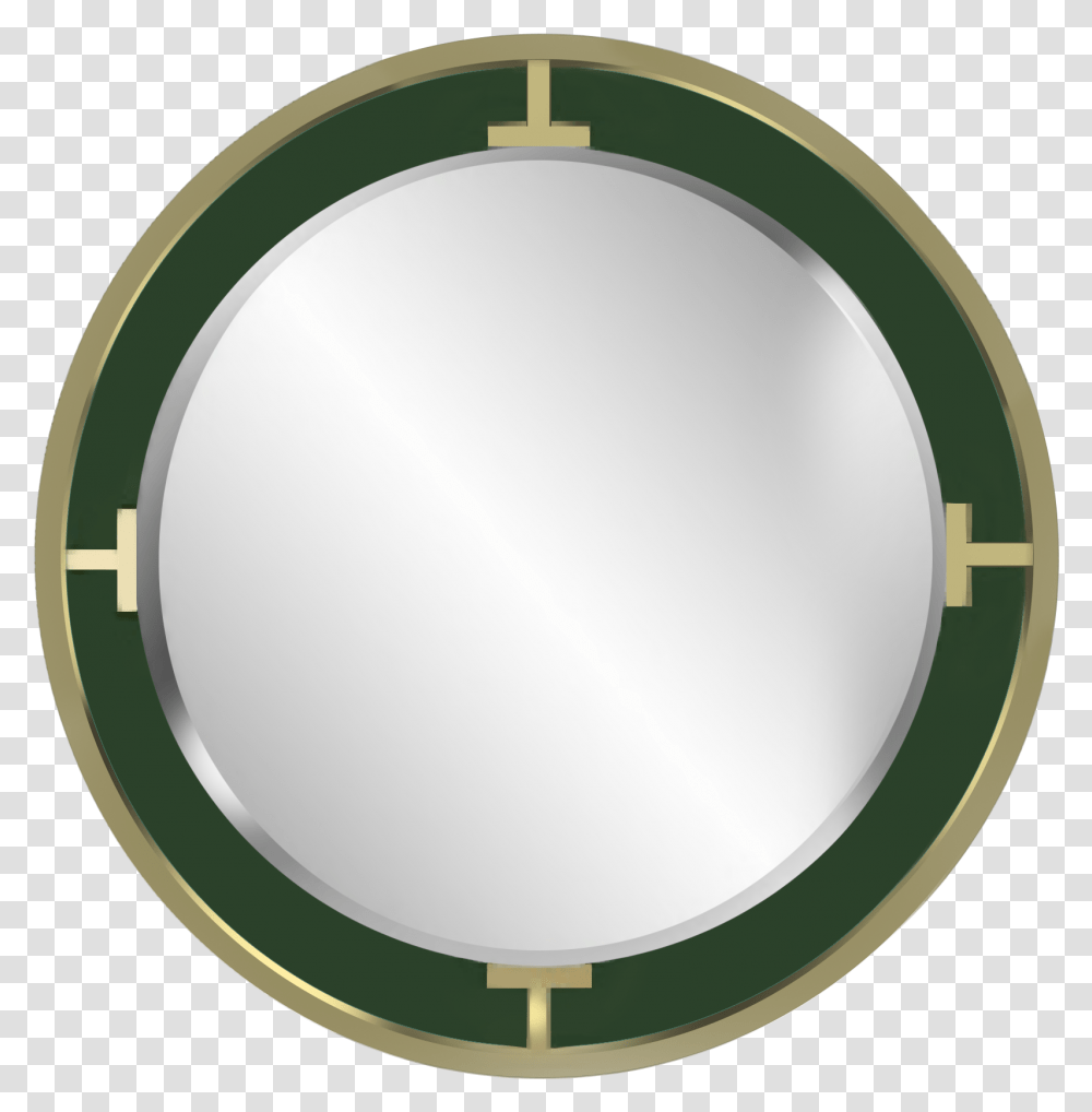 Connected Mirror In Malachite Amp Gold Circle, Lamp, Fisheye Transparent Png