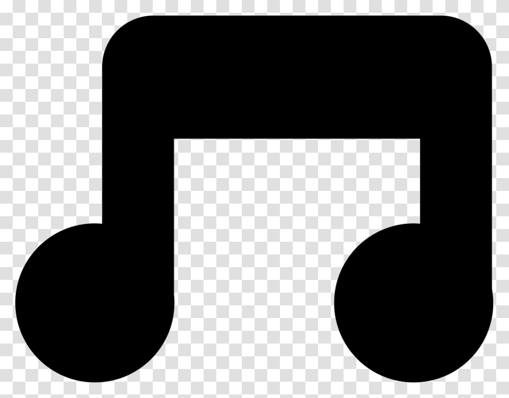 Connected Musical Note Thick Outline Icon Free Download, Alphabet, Number Transparent Png