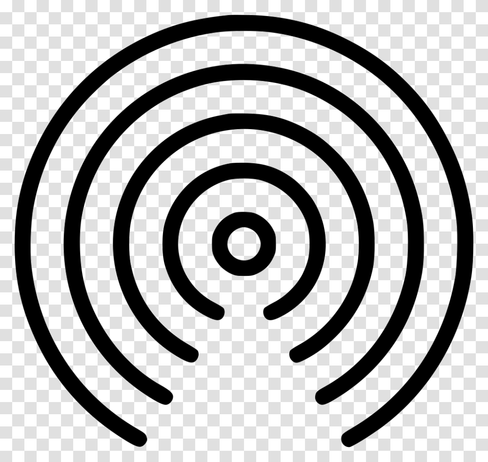 Connection Signal Wifi Radio Waves Antenna Wireless Icon, Spiral, Rug, Coil, Shooting Range Transparent Png