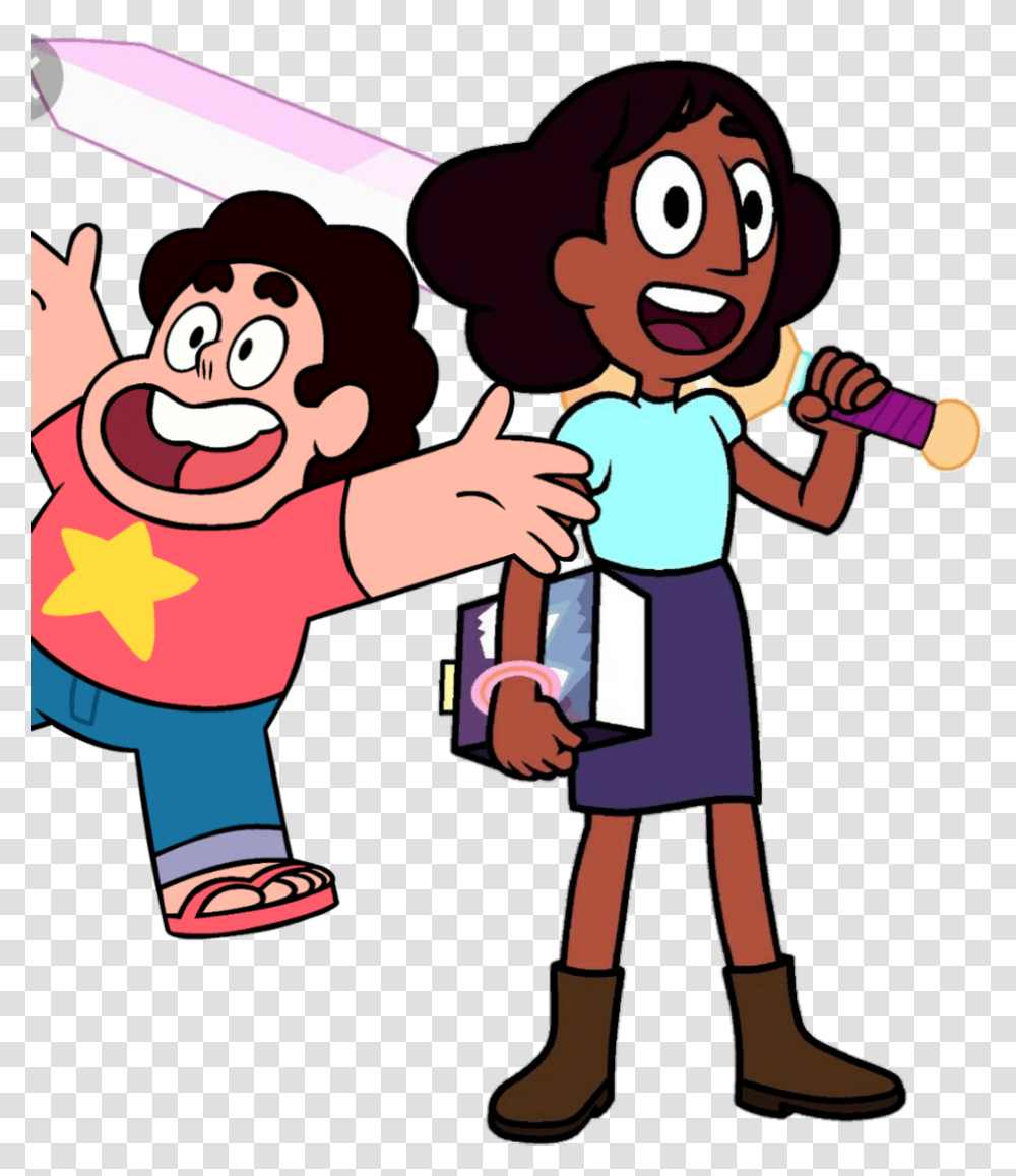 Connie With Steven Universe Steven Universe Steven, Person, People, Family, Performer Transparent Png